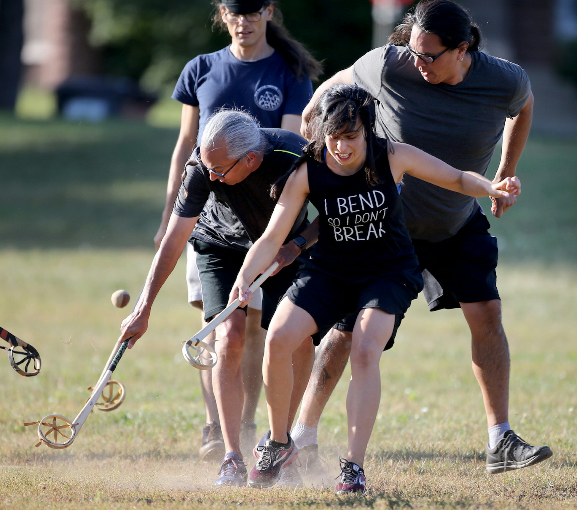 Lacrosse, invented by Native Americans, improves community's health