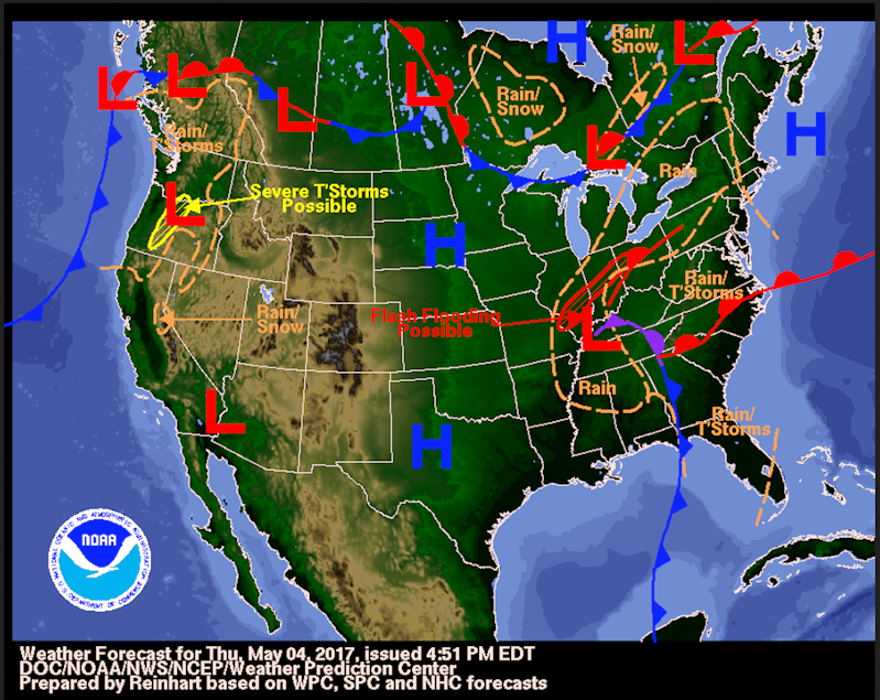 How to read a weather map