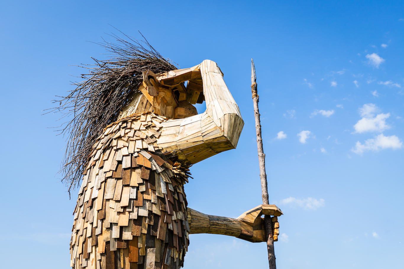Newsela Artist makes giant troll sculptures out of trash
